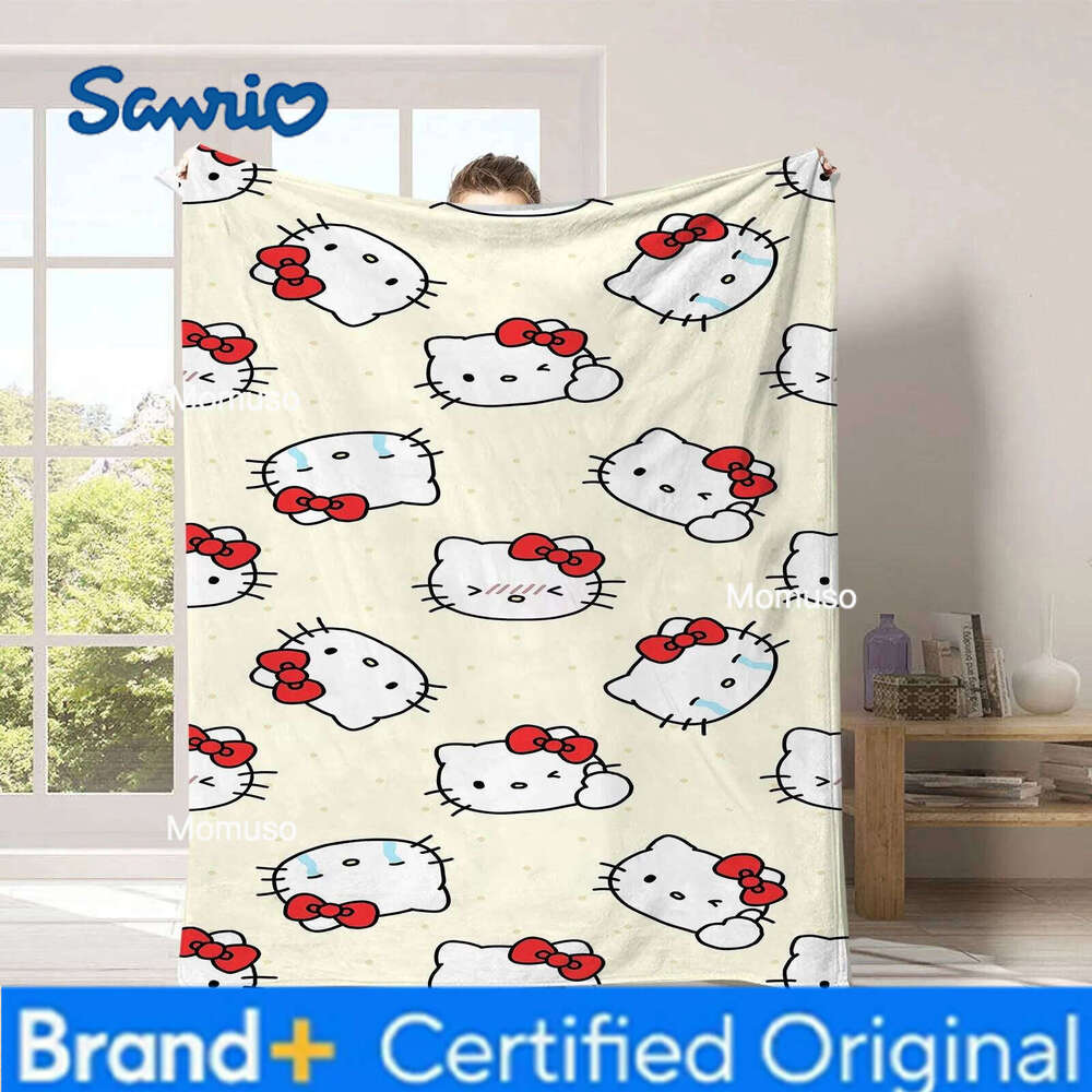 Sanrio Family Cute Blankets Suitable for Bedroom, Living Room, Office Decoration Retro Aesthetics H260206-image-1095084230