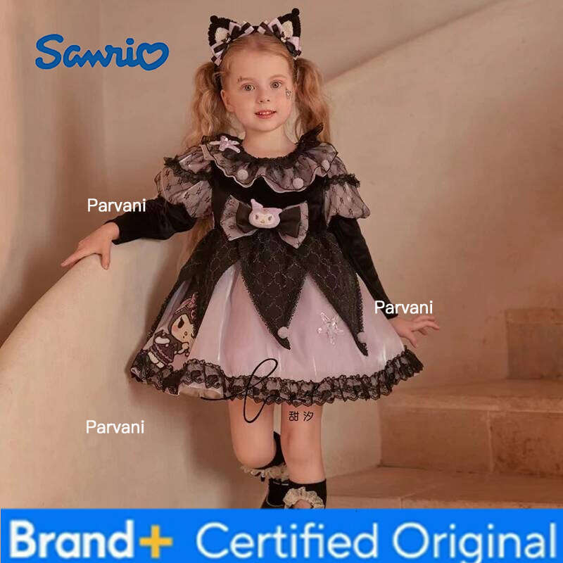 Sanrio Handmade Autumn Long Sleeve Lolita Princess Cosplay Dress Birthday Girls Halloween Costumes H260206-image-1095309840