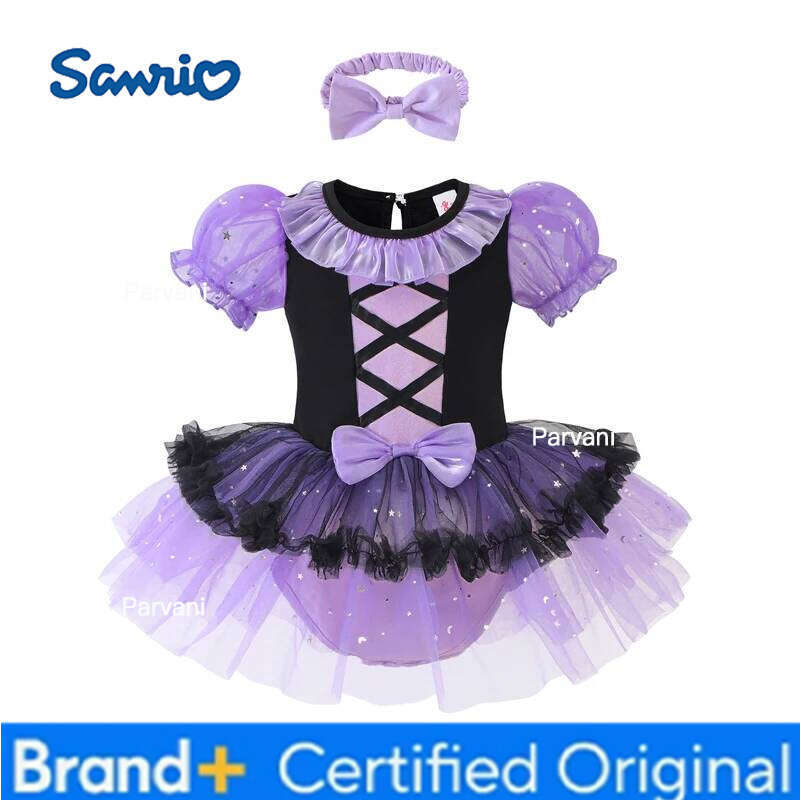 Sanrio Girl Romper Dress With Headband Size 3-18M Infant Clothes Rose Color Soft Baby Jumpsuits H2602061-image-1095311986