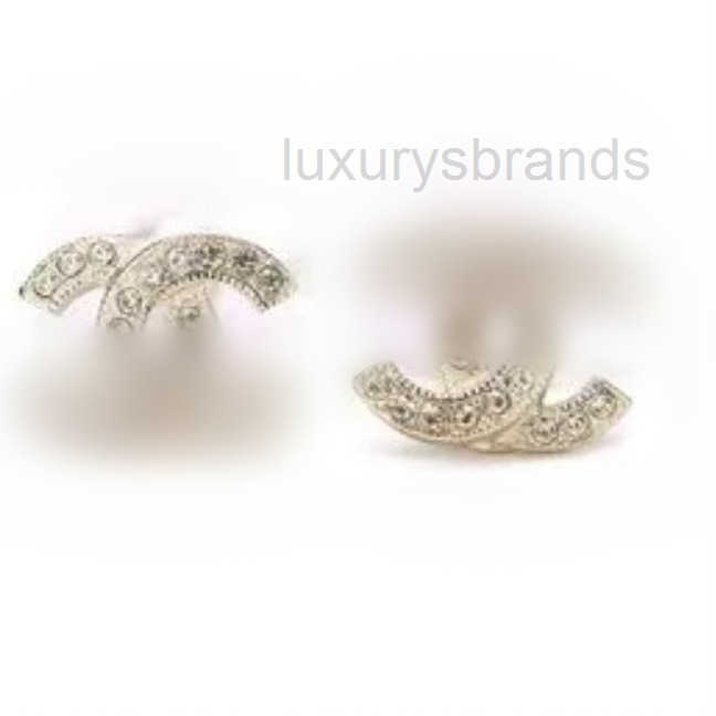 Top Quality Stud Fashion stud earrings woman designer earring multi colors c letter women dia Wedding Gifts jewelry I00B