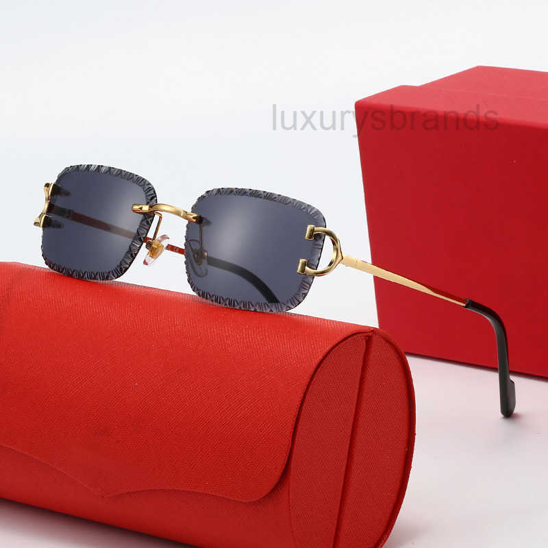 designer sunglasses women mens classic sun glasses Water buffalo horn mirror legs metal rectangular frame glasses frame uv400 sunglasses EHA6
