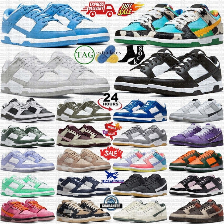 The Powerpuff Girls Running Shoes Sneakers Bubbles Womens Mens Blossom Buttercup White Black Panda University UNC Light Smoke Grey Chicago Court Pur