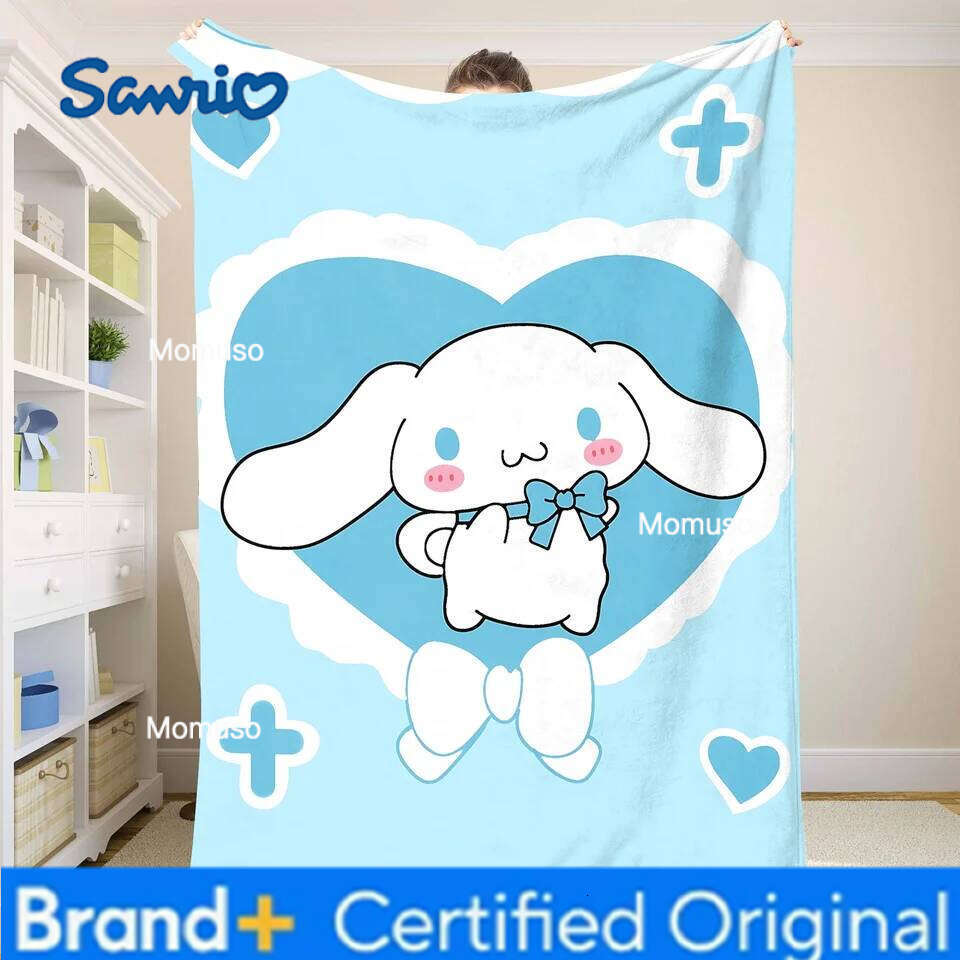 Sanrio Fluffy Soft C-Cinnamorol Picnic Blanket Summer Comforter Throw Blankets & Throws Home and Decoration Bedding Set H260206-image-1095084177