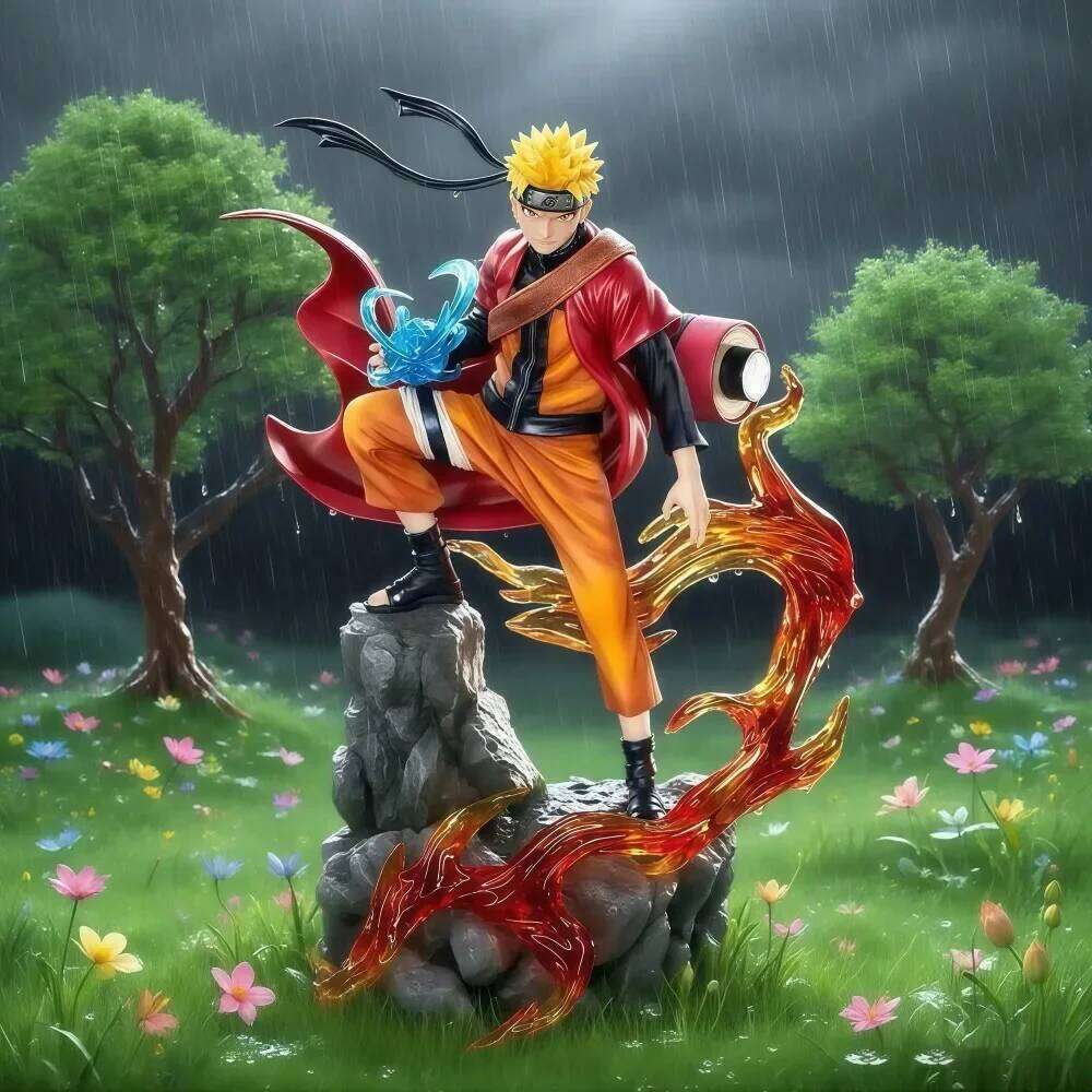 23cm Anime Figure Uzumaki Naruto Uchiha Sasuke Action Model Pvc Statue Desktop Ornament Collection Toys Gift C260205-image-1094355736