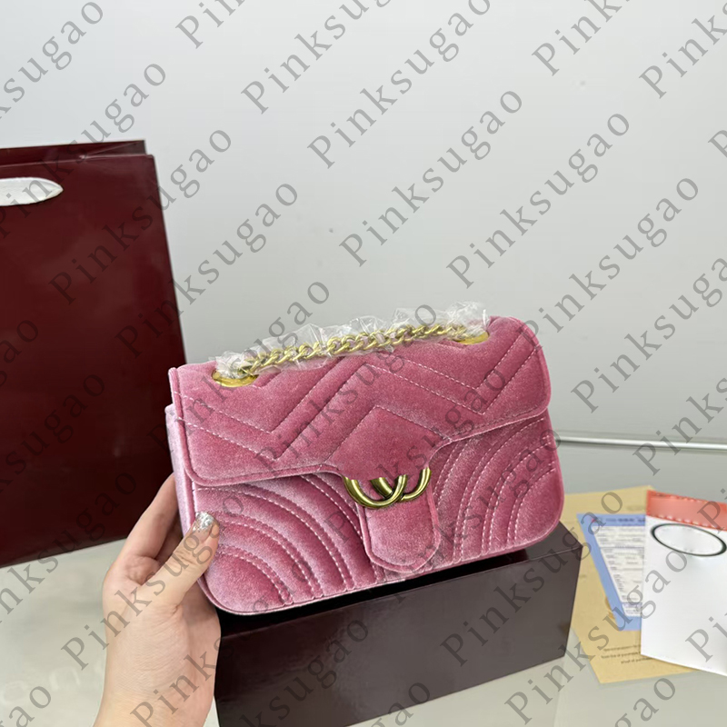 Women designer shoulder bag crossbody chain bags handbag fashion high quality large capacity velvet purse shoulder bag shopping bag with box Yidian2