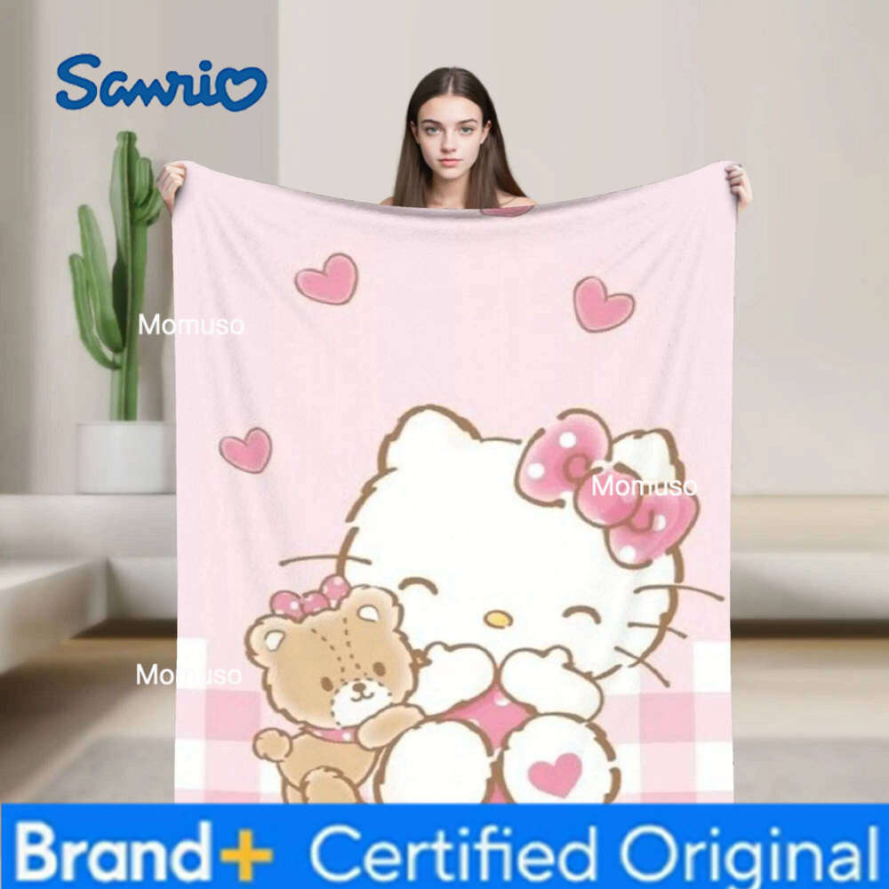 Sanrio Hellos Kittys Blankets Super Soft Comfortable Plush Throw Blanket For Kids Adult Couch Chair Flannel Bedspread Bed Cover H260206-image-1095084016
