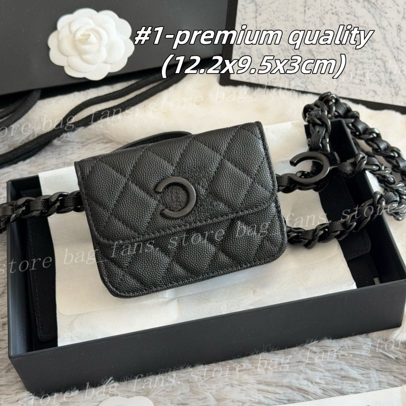 Sacs de taille à boucle en émail de styliste Premium 10A, petits sacs à main à la mode pour femmes, sacs à bandoulière avec chaîne, cadeaux de Fe