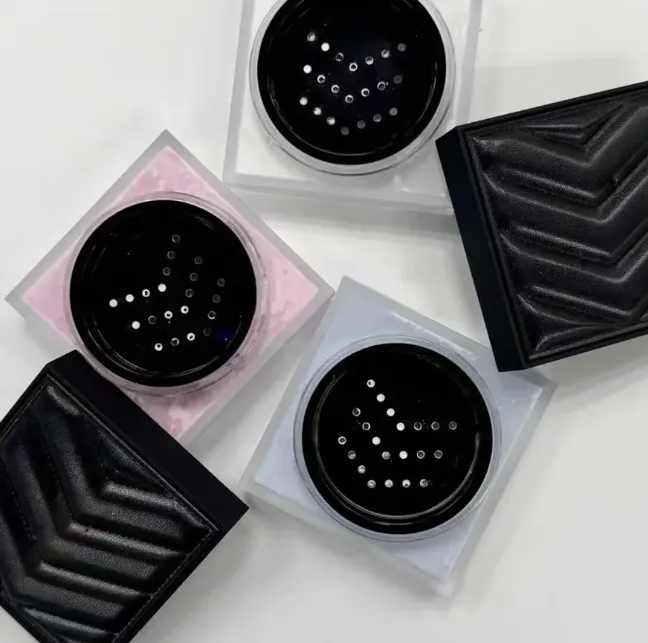 New Makeup Brand Leather Loose powder Concealer 10g Loose Baking Setting Powder Easy Bake Fixation Natural Face Finishing Oil-control Beauty-image-1094501549