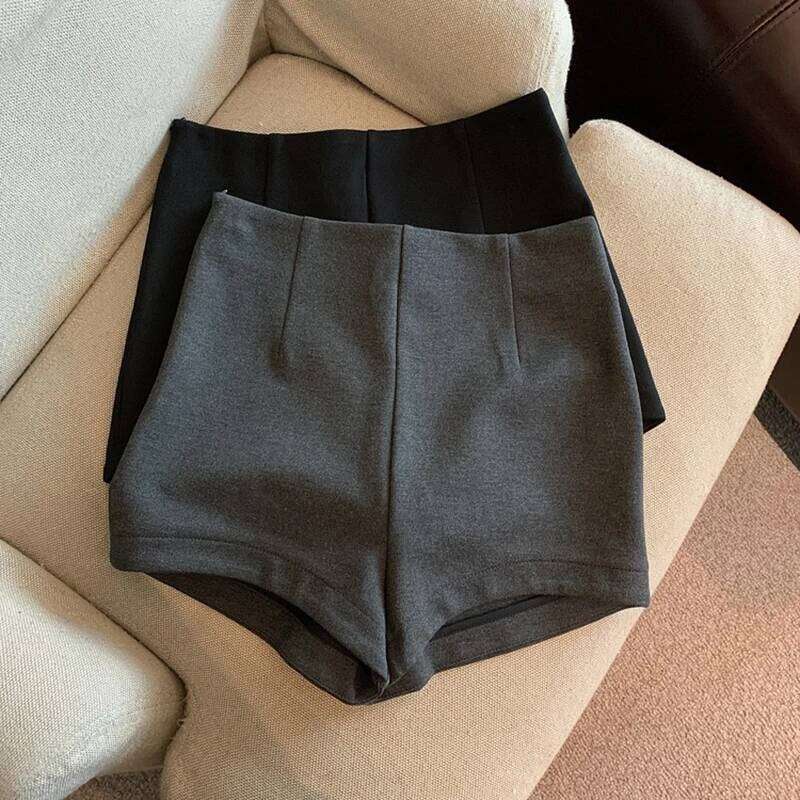 Y2K Streetwear Black Women Fashion Elegant High Waist Suit Shorts Summer Sexy Gyaru Korean Club Slim Hot Short Pants New H260207-image-1094511497