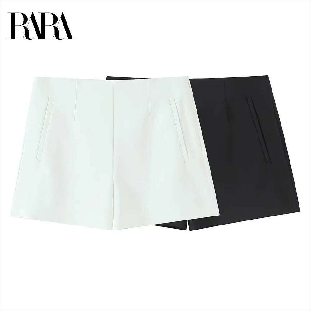 2025 RARA Summer New Women's Clothing Fashion Style Simple Loose High Waist A-line Look Thin and Tall Casual Shorts H260207-image-1094511059