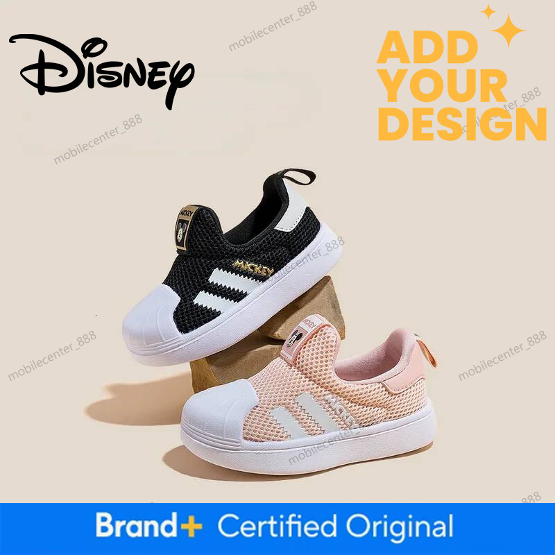 Disney chaussures décontractées pour bébé garçon fille marque enfants Sneaker Mickey Mouse enfants sport noir chaussures enfant en bas âge chauss