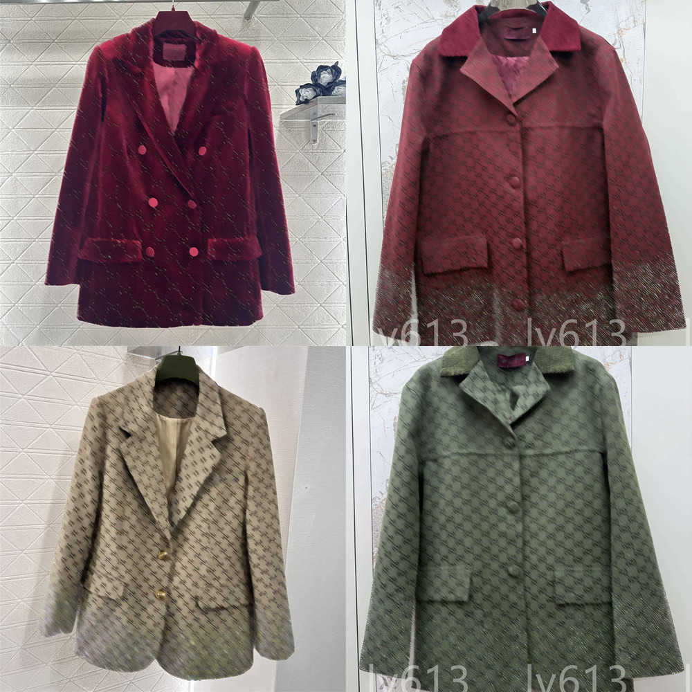 blazer Designer blazer women letter print rhinestone luxury Blazers outwear High quality coat slim fit casual jacquard jackets