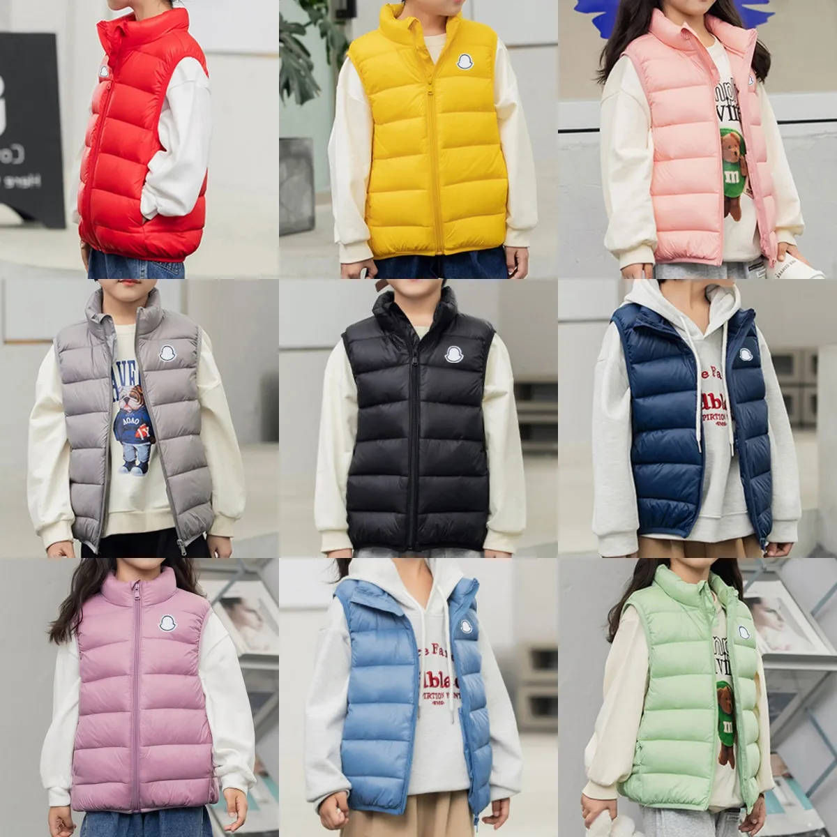Designer Toddler Sleeveless Waistcoat Baby Vest Kids Waistcoat Child Down Jackets Kids Clothes Boy Girls Jacket Top Thick Warm Outwear