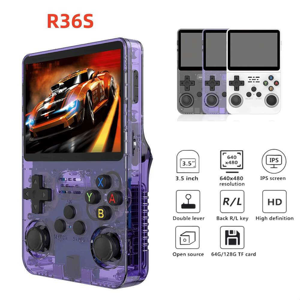 Retro R36S Handheld Video Game Console 3.5 Inch IPS Screen 128GB Games Portable Pocket Player Linux System Ultra R36 PRO H260206-image-1094496698