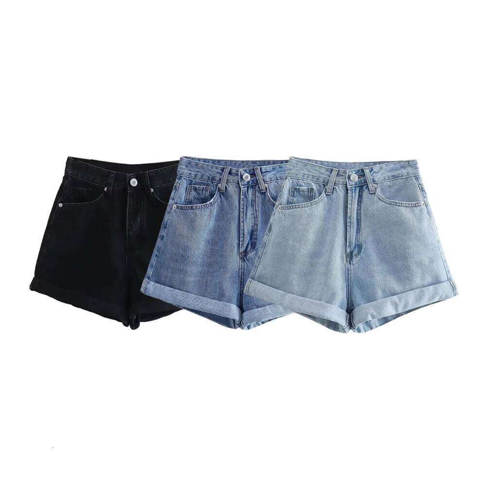 2024 Zarb Spring/Summer New Women's Versatile Casual European and American Style denim shorts H260207-image-1094511799