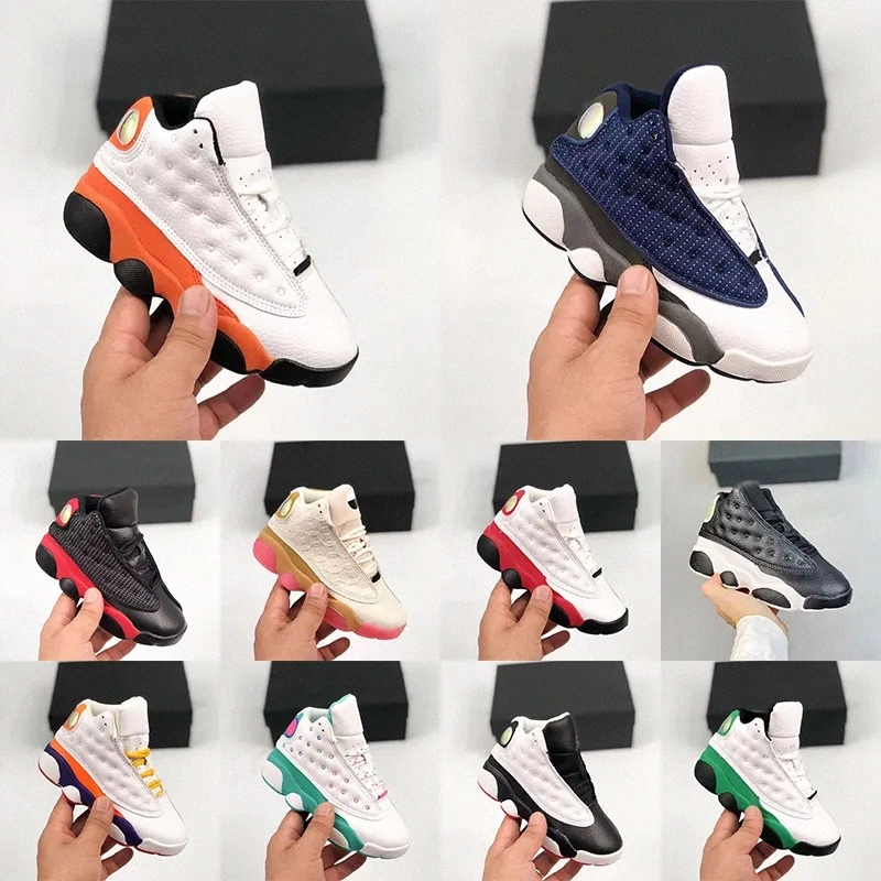 13s Kids shoes 13 toddlers sneakers boys basketball shoe Children Chicago designer black red trainers baby kid youth infants Flint s 26Y0921