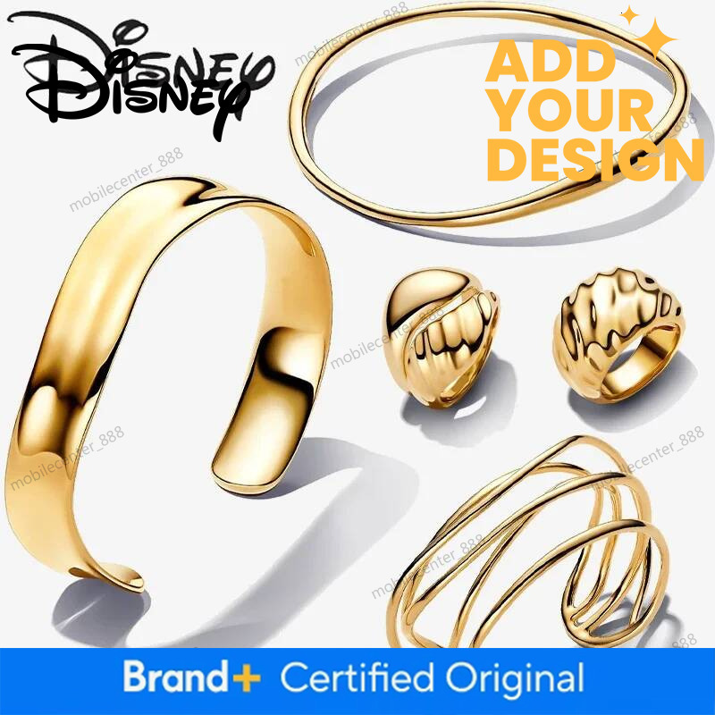 Disney Designer Jewelry Disney's Original 2025 Charm Fashion Creative Geometric Necklace Earrings Rings Bracelets Fit Brand DIY Jewelry Accesso