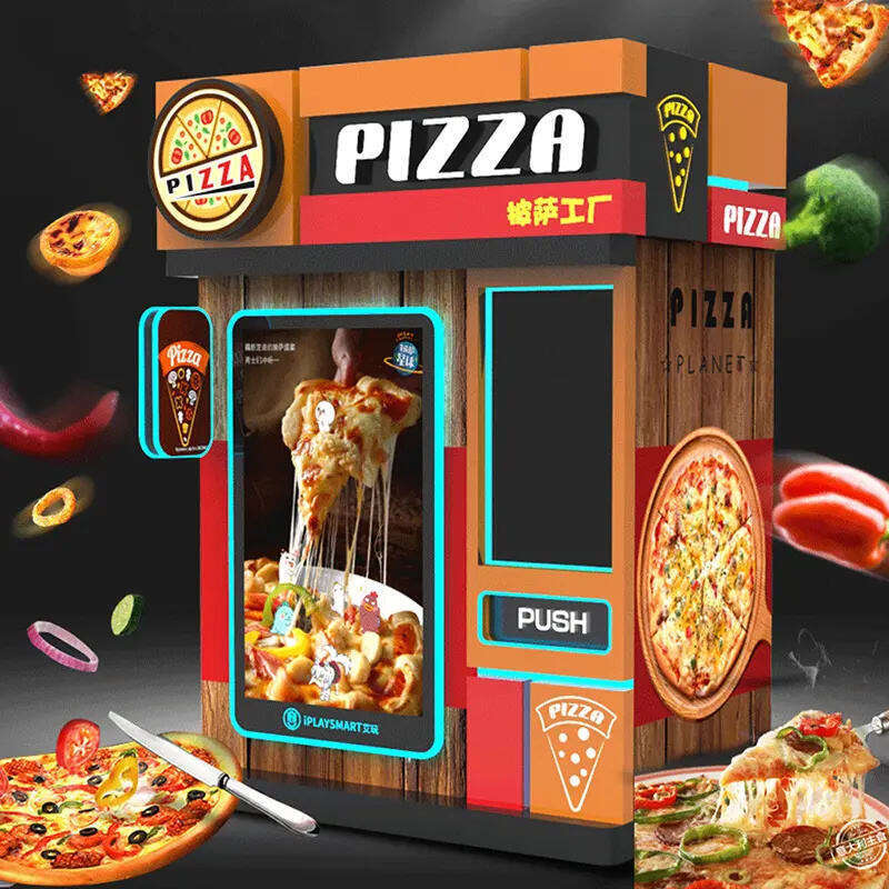 Fresh Pizza Vending Machine with High Resolution Touchscreen Smart Order Kiosk for 24 Hour Convenience Retail and Gas Station Plazas-image-1094522393