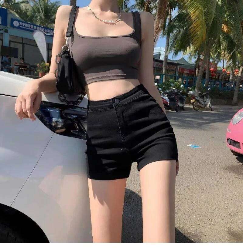 Y2k for Woman Jorts Coquette Women's Denim Shorts Summer Clothes Low Rise Flared Jeans Lifts Buttocks Shoujo Girl Style XJ260206-image-1094480367