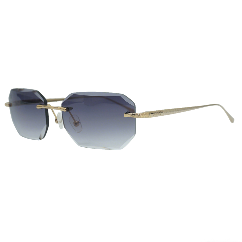 Alloy Randloze zonnebril Lichtgewicht UV-bescherming Modebril voor heren Dames