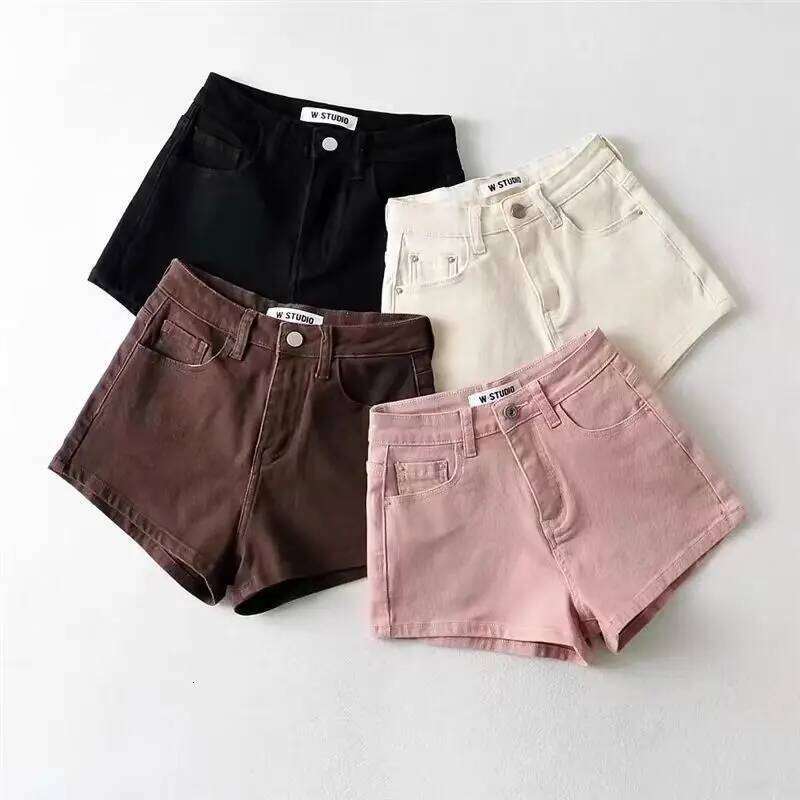 Denim Women's Summer New Korean Elastic Tight Jean Hot Pants Booty Shorts H260207-image-1094510056