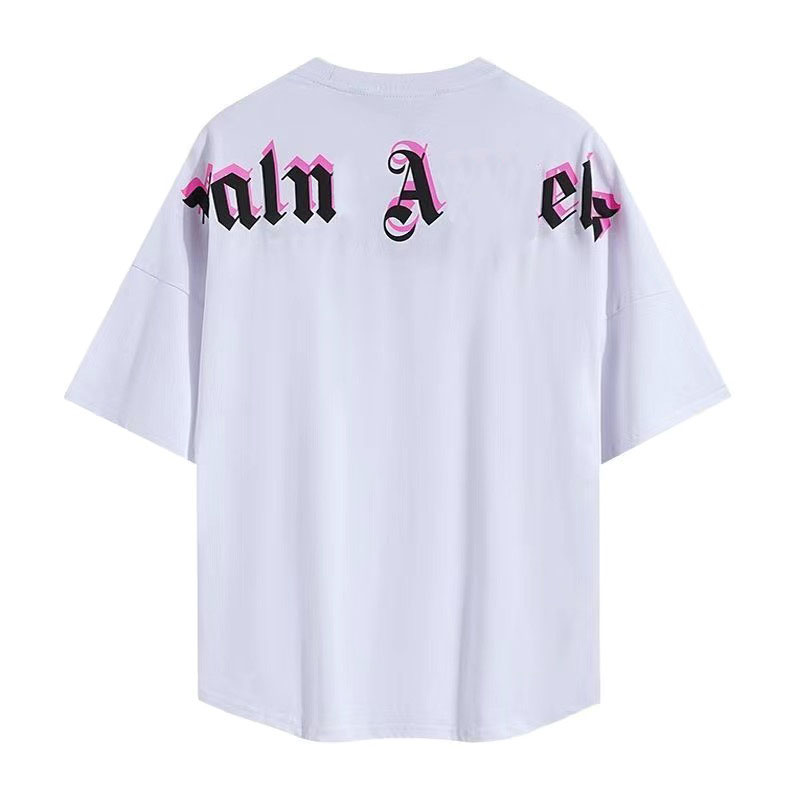 Palms Shirts Mens Designer Trendy High Street Classic Letter Print Tshirt Summer Mens Womens Shirt Loose Roundneck Y2k Graphic Palms Angeilstshirt T