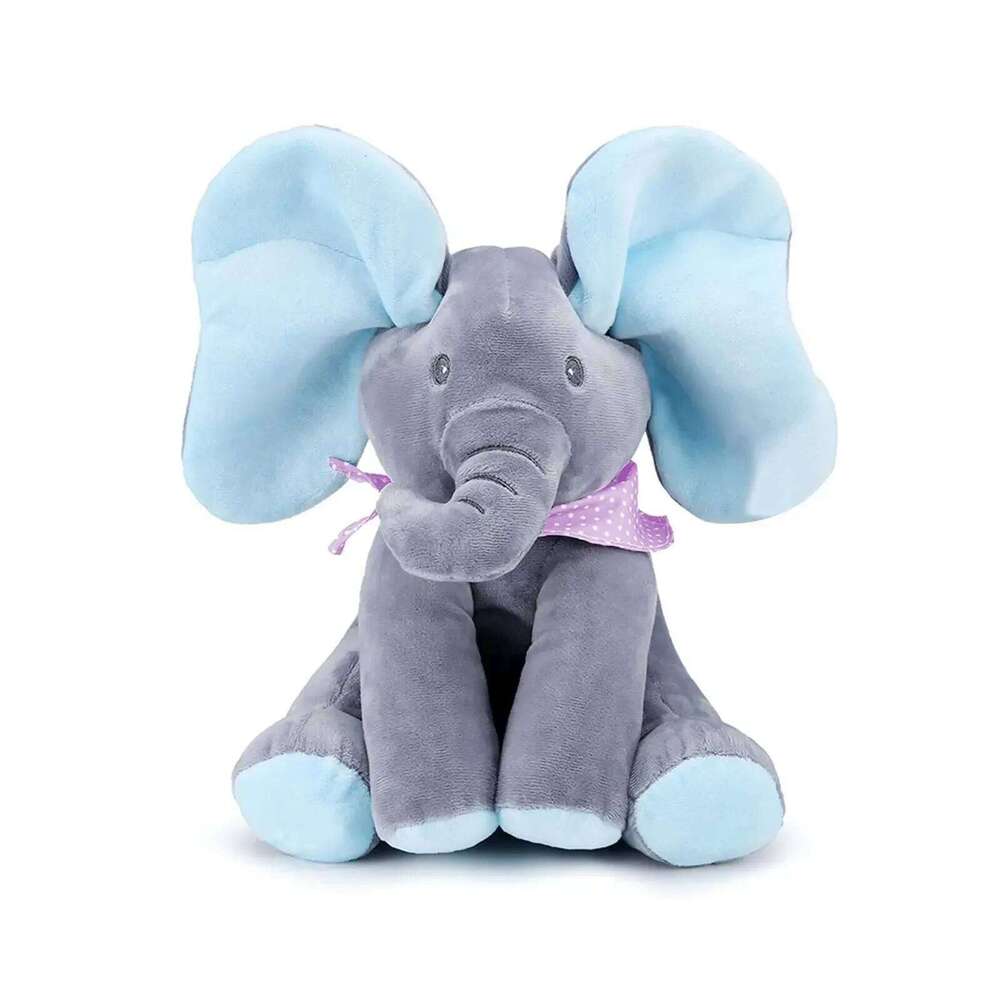 Animated Toys Singing with Ears Moving Electric Plush Adorable Elephant Stuffed Animal Toy for Baby' H260209-image-1094707185