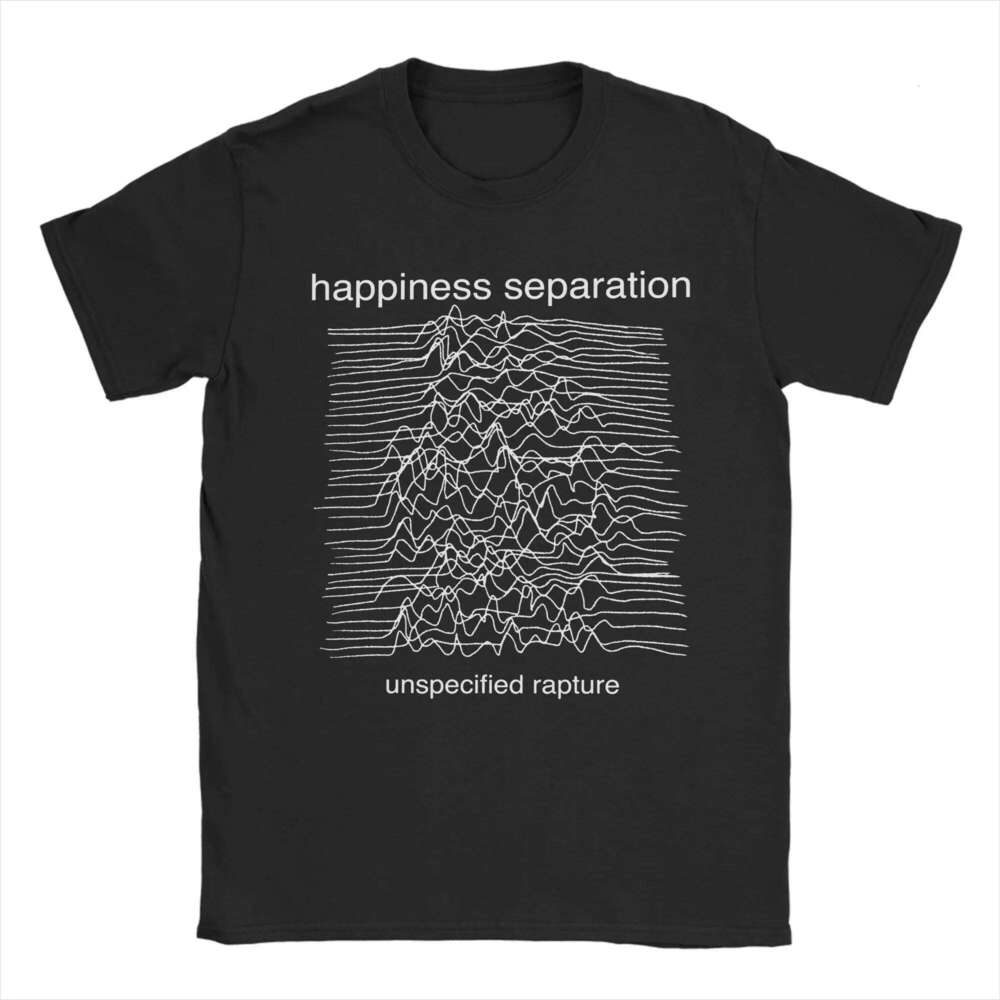 Unknown Pleasures Parody T-Shirt for Men Women Joy Division Rock Music Novelty Cotton Tee Shirt Crew Neck Short Sleeve T Shirts X260209