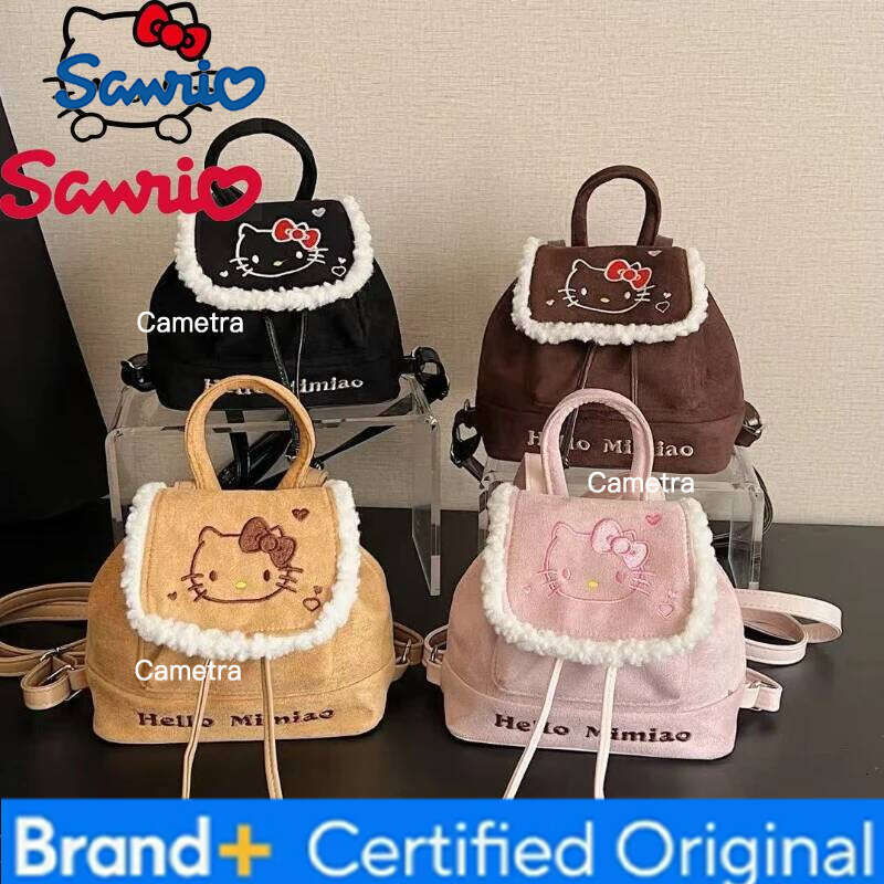 Sanrio Hello Kitty 2026 New Women's Fashion High Quality Travel Leisure Versatile Multi Functional Storage Backpack H260209
