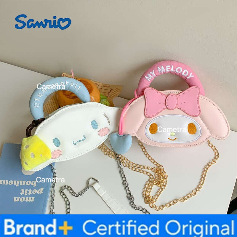 Sanrio 2025 nouvel été mignon lapin enfants coréen PU dessin animé Style de rue unique épaule sac à bandoulière H260209