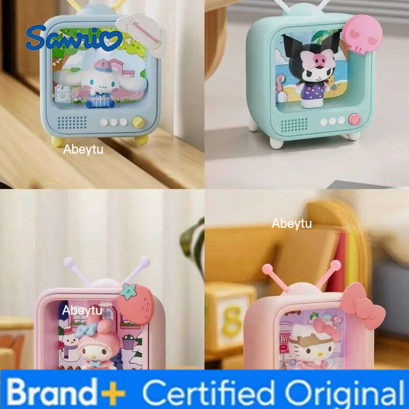 Sanrio Kt Cat Tv Channel Series Cute Luminous Night Desktop Decoration Cartoon Anime Kuromi Atmosphere Bedroom Sleep Light H260209-image-1095261427