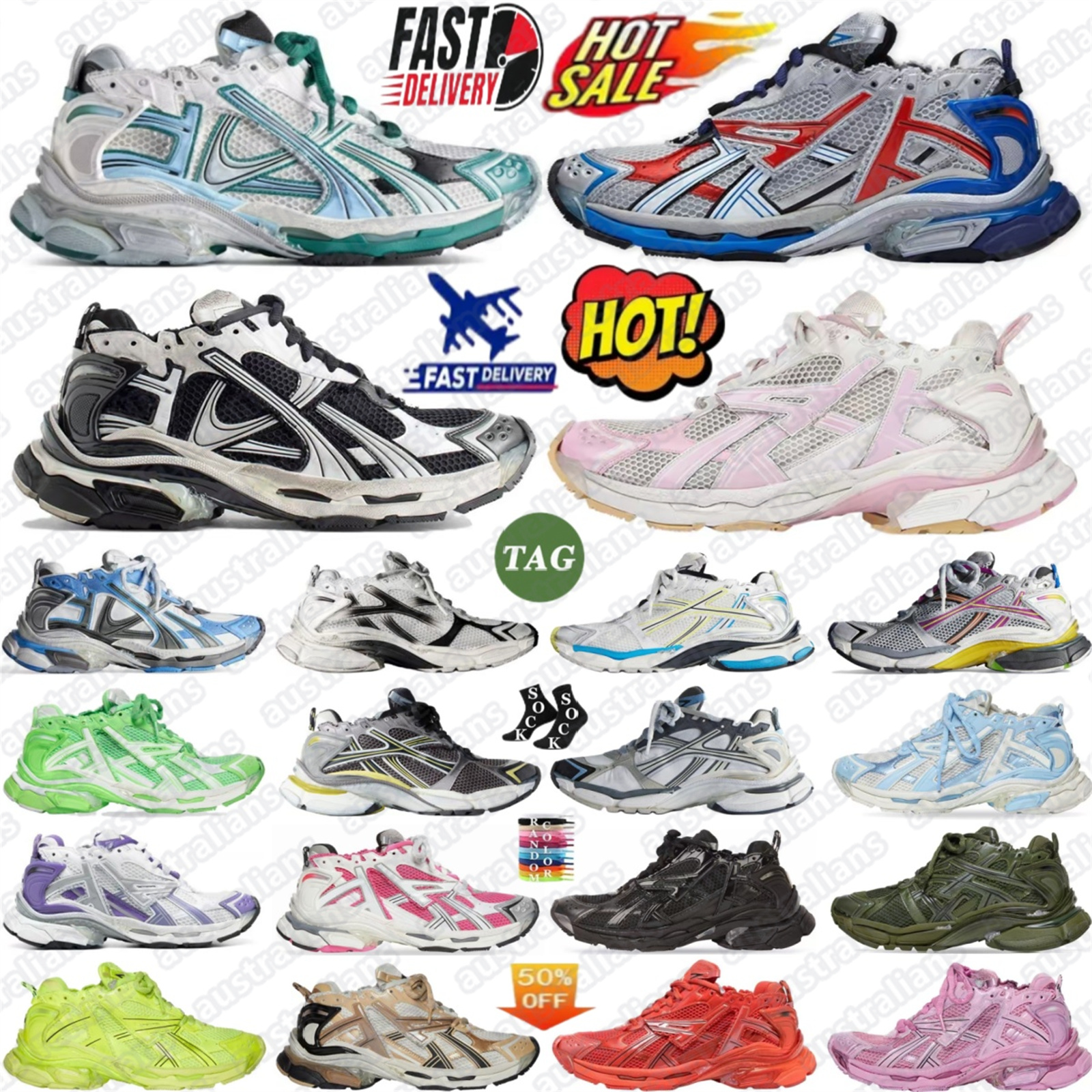 designer Runner 7.0 shoes runners 7 sneakers Trainers Graffiti Trainer Gradient multicolor leather free khaki Burgundy pink white women men #7r6t-image-937130023