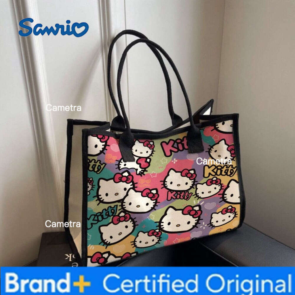 Sanrio Canvas Ins Forest Style Internet Celebrity High-Value Versatile Three-Dimensional Single Shoulder Large Capacity Student Class Commuting Tote