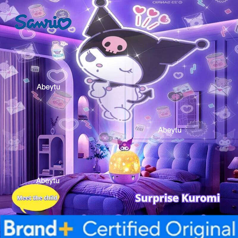 Sanrio New Kuromi Projector Cinnamon Roll Nightlight Children'S Birthday Christmas Gift Bedroom Sky Lamp H260209-image-1095260768