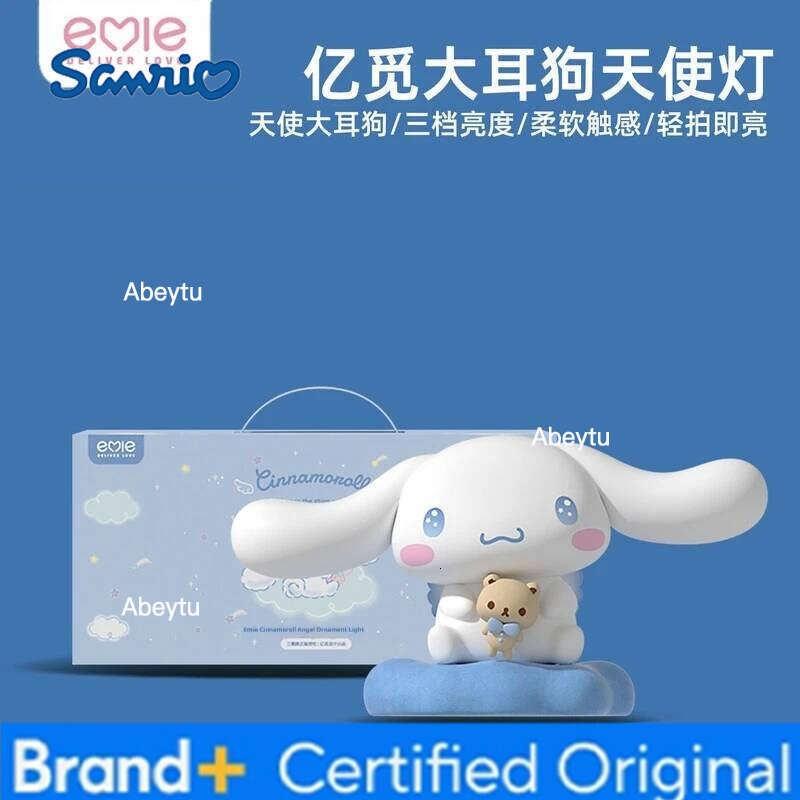 Sanrio Family Luminous Desktop Ornament Kawaii Cinnamoroll Atmosphere Lamp Anime Themed Gifts For Girls Toys Figure Collectible H2602091-image-1095305251
