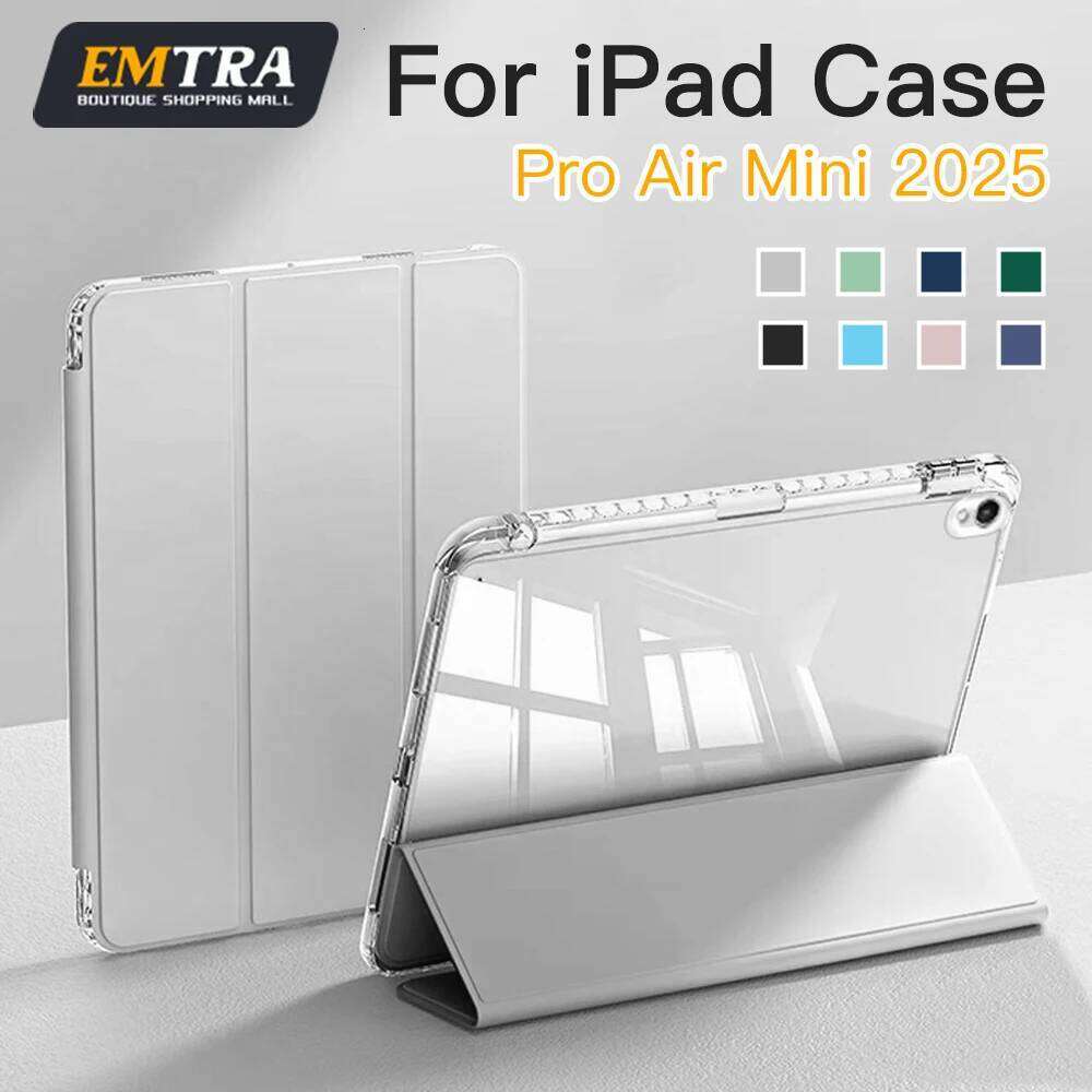 For Case 10.2 9th 8th 7th 10 10th Generation Pro 11 13 2025 12.9 2022 Cover Pencil Holder Funda for IPad Air 5 4 10.9 Cases Z260209-image-1094683976
