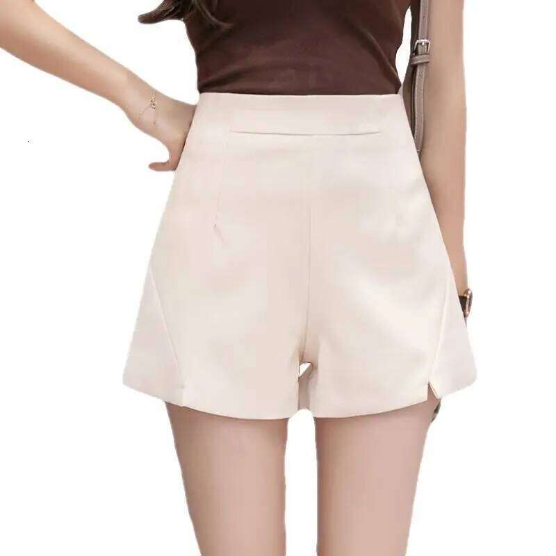 High-waisted A-line Black Slim and Loose Summer Thin Outer Wide-leg Pants H260209-image-1094702996