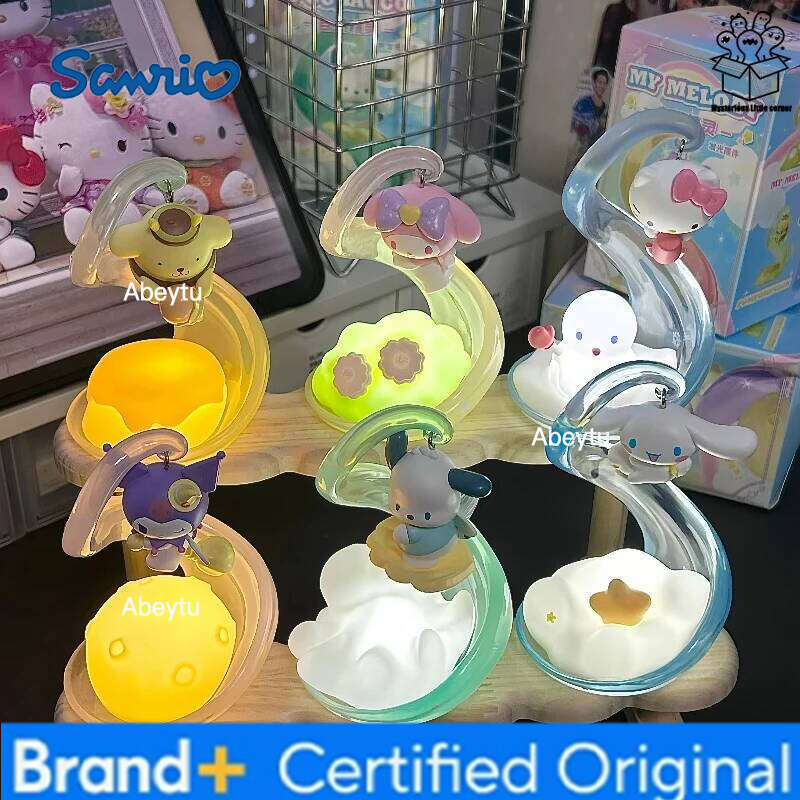 Sanrio Natural Elf Series Glowing Blind Box Cartoon Hello Kitty Merchandise Figurine Collectible Toy Tabletop Decoration Gifts H260209-image-1095262593