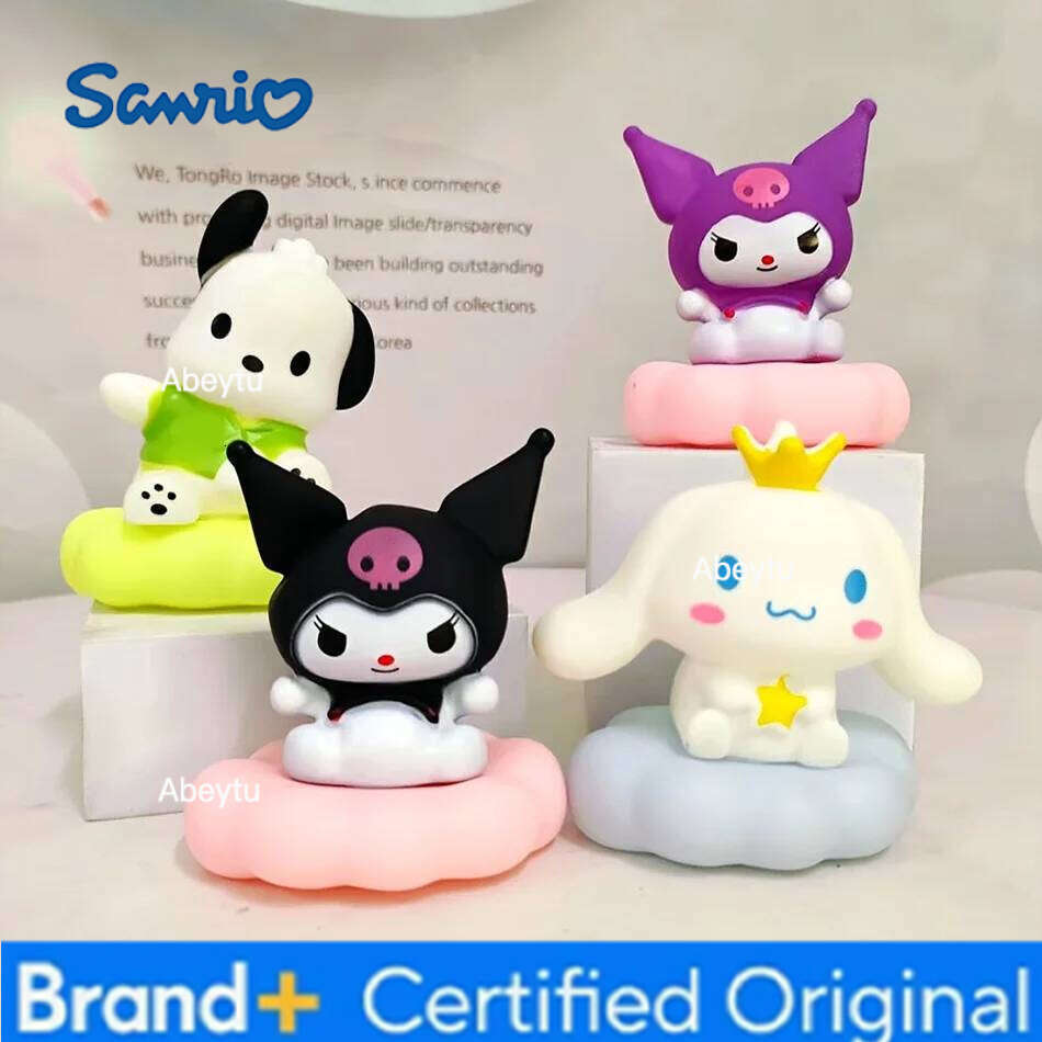 Sanrio Cartoon Kuromi Night Enamel Cloud Cinnamoroll Pochacco Small Table Light Illuminating Decoration H260209-image-1095261761