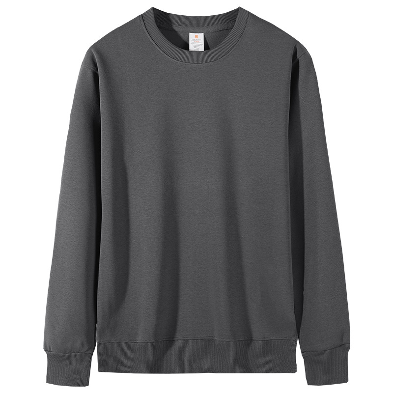 H390 Round Neck Sweatshirt for Men Spring and Autumn Style Loose Solid