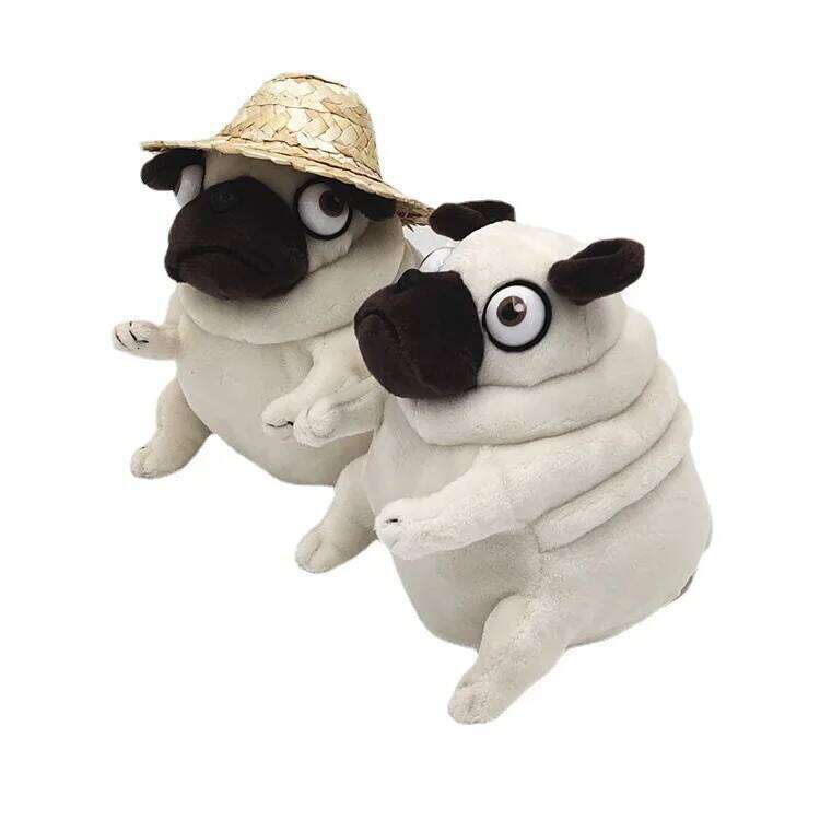 kawaii Plush Toys 15cm dog the Elf Fat Sitting Pug Dogs Toy Stuffed for Kids Children Birthday Gift Dolls H260209-image-1094700683