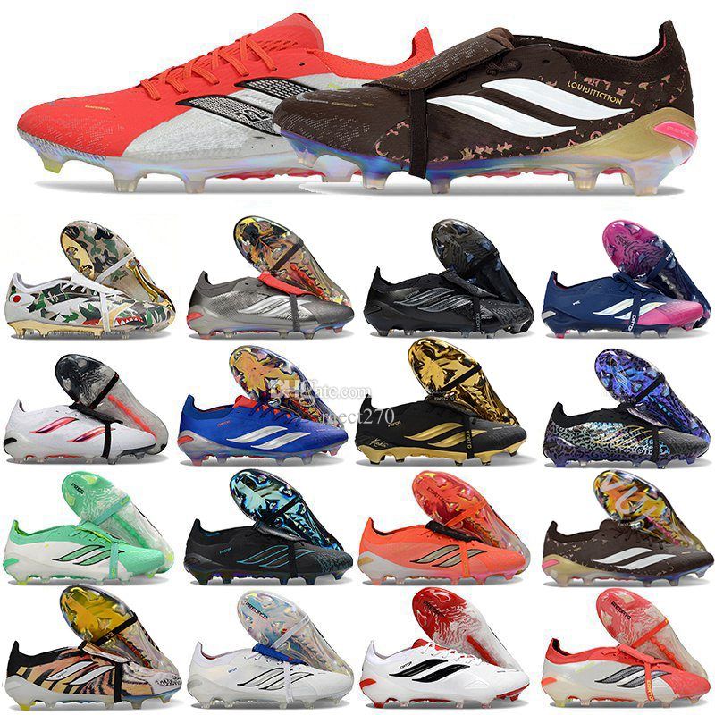 Pradotor 26 Football Boots Kaka Predit0rs 26 Black Football Shoes Immortal Born for Goals Jude Bellingham Signal Finishers Steel Unlocked Soccer