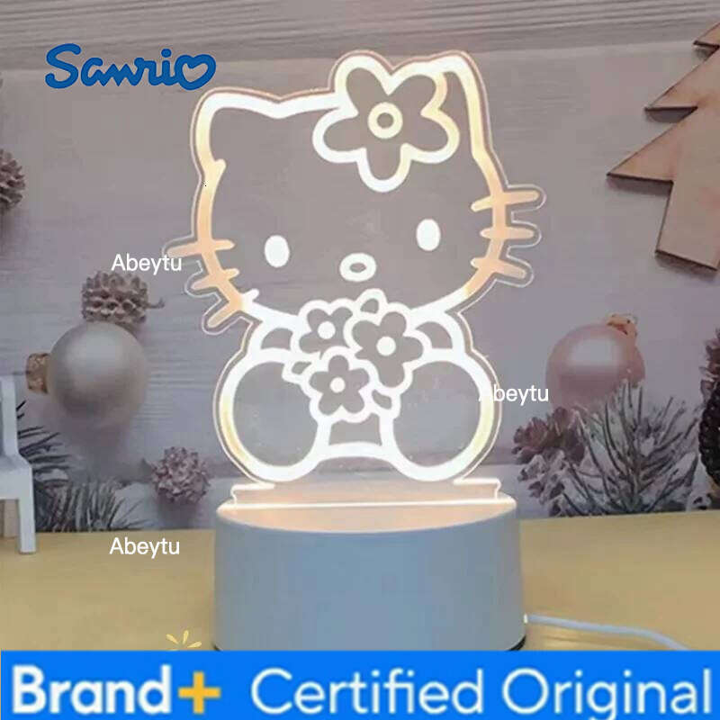 Sanrio Hello Kitty Cinnamoroll cartoon bedside decoration night light bestie new creative birthday gift for girls student dormitory bed H260209-image-1095262545