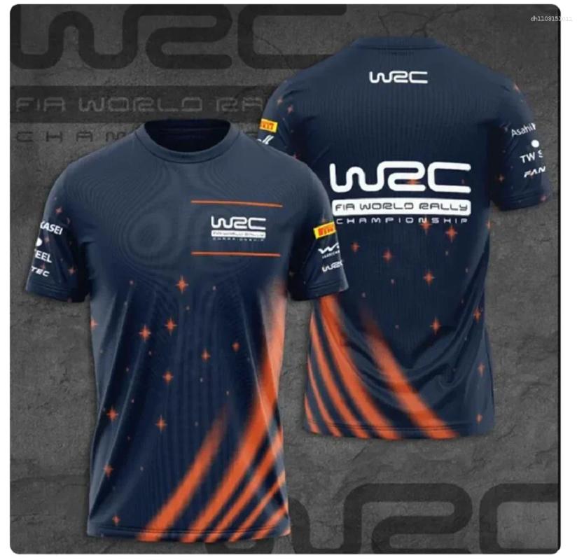 T-shirts pour hommes, costume de rallye WRC, passionné, sportif, confortable, respirant et à séchage rapide, col rond, t-sh Co