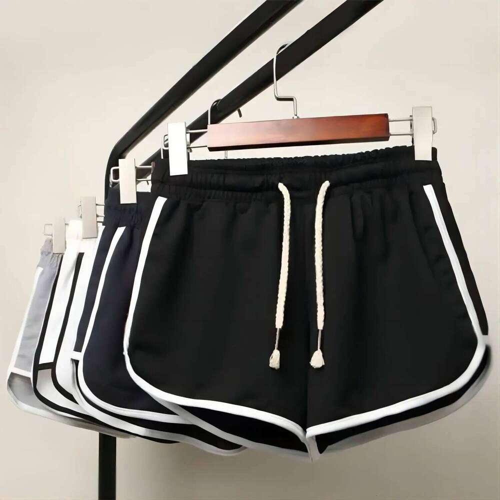 2024 women's cotton summer casual solid color pocket girls' loose shorts, soft and cool shorts H260209-image-1094706440