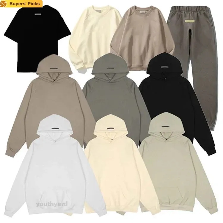 Essentials Man Hoodie woman Tracksuit Men's Suit High End Street Sports Pants Set Fashion Fear Godessentialsas Sets shorts Fleece Jogging Pullo
