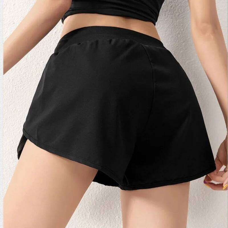 Anti-exposure Shorts Sports Women's Summer Loose Versatile Trendy Five-quarter Running Yoga Pants H260209-image-1094700704