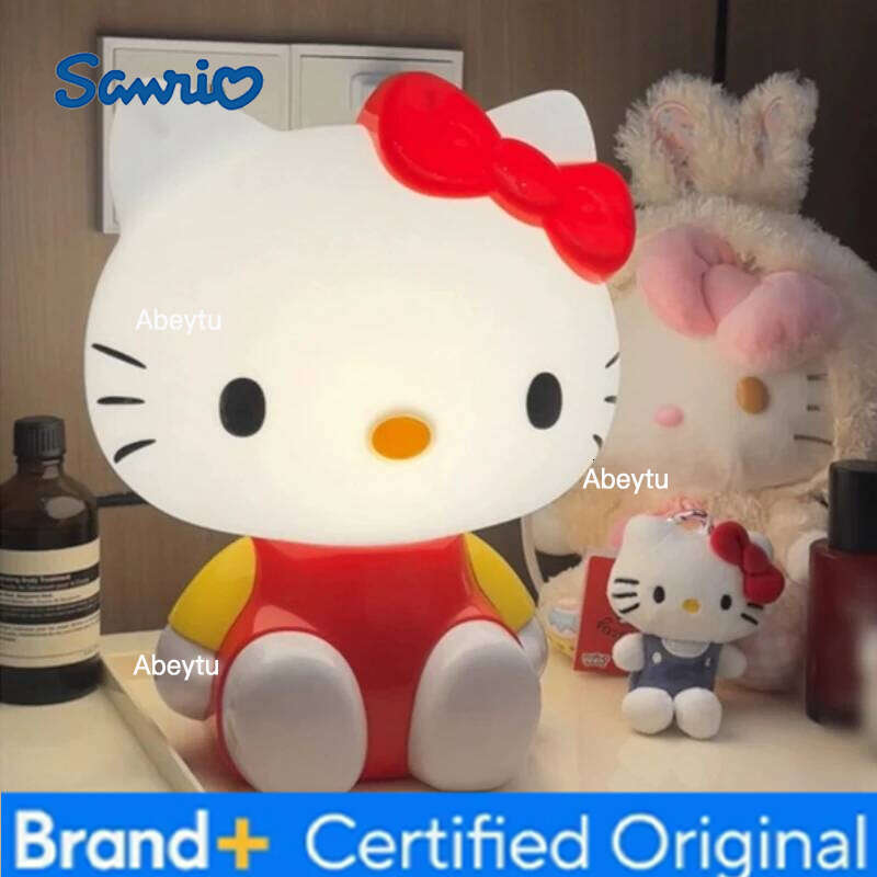 Sanrio Hello Kitty LED Night Light Cartoon Home Decor 220V Plug-in Bedroom Lamp H260209-image-1095261411