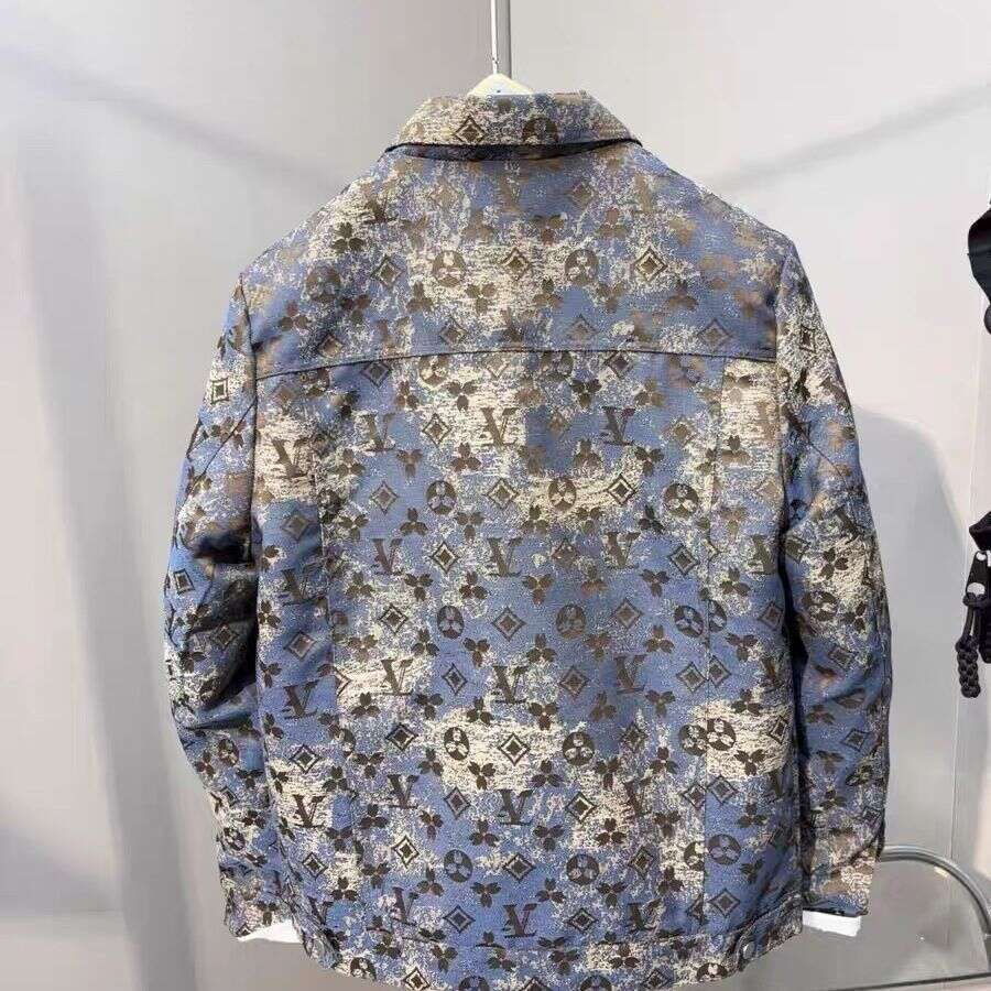 New DesignEuropean Style Trendy Winter Turn-Down Collar Jacket Men 's Spring Autumn New Niche Color Youth Coat Plus Size
