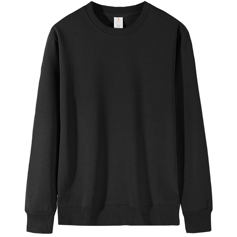 H389 Round Neck Sweatshirt for Men Spring and Autumn Style Loose Solid